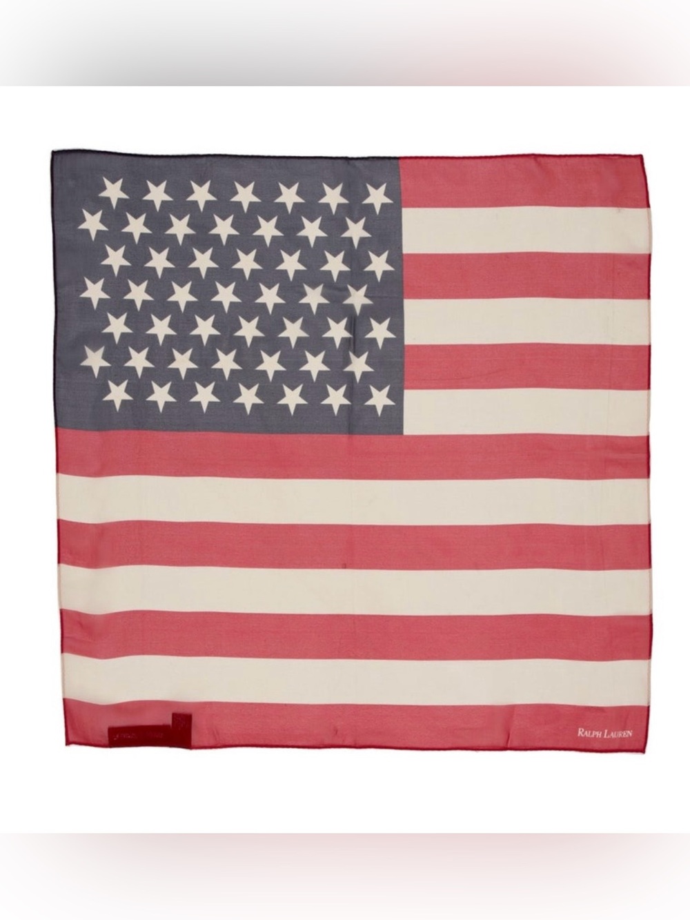 RL AMERICAN FLAG SILK SCARF